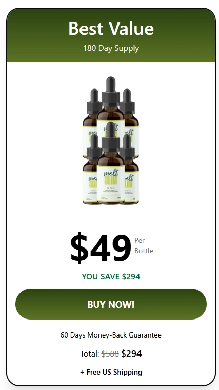 MeltSlim 6 bottle Price